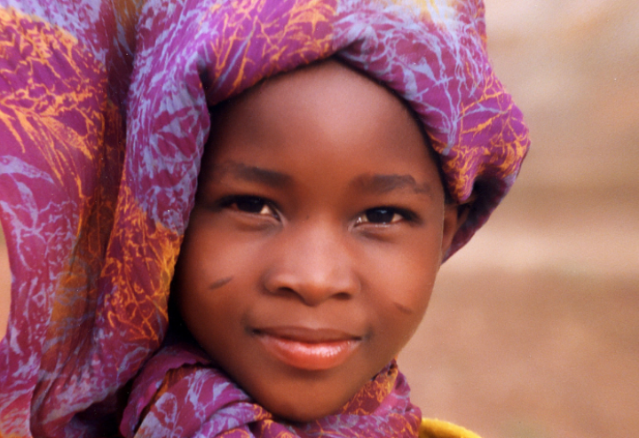 A smiling child